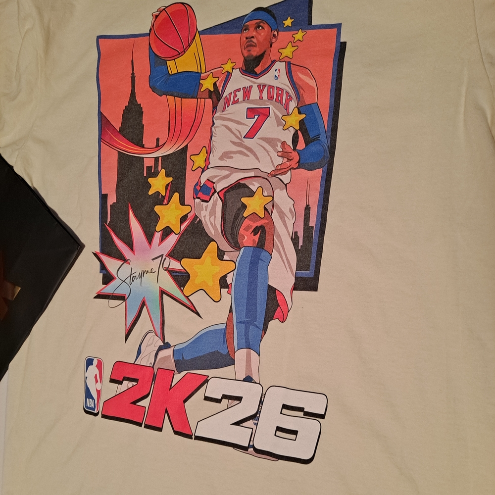 Carmello ANTHONY NBA 2K26 Graphic Tee - Cream